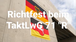 Umbau des Fliegerhorsts Wittmundhafen Richtfest für neue Lärmschutzhalle des Richthofen Geschwaders [upl. by Hamirak795]