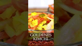 GOLDENES KIMCHI selber machen  Korean Food shorts [upl. by Yemrots611]