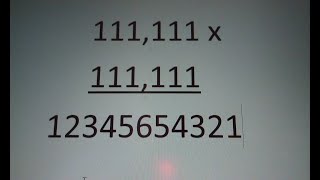 How to Multiply 111111 by 111111 without a Calculator  Step by Step Instructions [upl. by Yesnek]