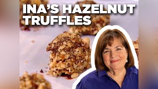 Ina Gartens Chocolate Hazelnut Truffles  Barefoot Contessa  Food Network [upl. by Albert977]