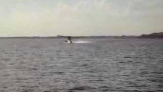 1948 Luscombe 8a floatplane takeoff [upl. by Taka657]