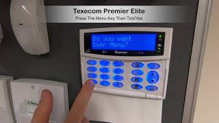 Texecom Premier Elite Walk Test [upl. by Joash150]