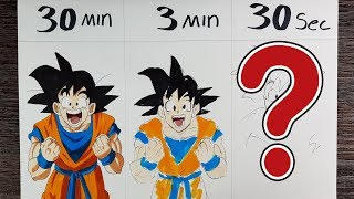 SPEED CHALLENGE Goku  30 Min  3Min  30Sec [upl. by Eednyl]