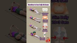 exercises to lose belly fat homeshort reducebellyfat bellyfatloss yoga [upl. by Anawt351]