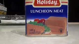 Holiday Luncheon Meat Review [upl. by Tobiah]