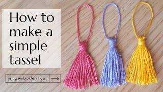 DIY How to make tassels  super easy project [upl. by Emelda]