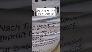 Betonieren mit Trockenbeton von Baumit [upl. by Abell]