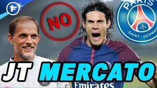 Tuchel ferme la porte à un départ de Cavani  Journal du Mercato [upl. by Hessney333]