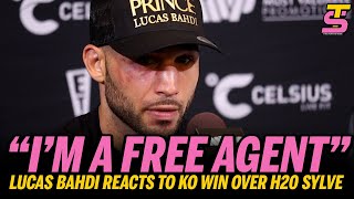 “I’m a FREE AGENT” Lucas Bahdi on KNOCKING OUT H20 Sylve on Paul vs Silva Card [upl. by Ydarg]