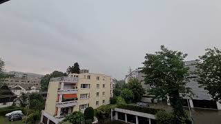 Gewitter in Urdorf am 12072024 [upl. by Nnylecoj]