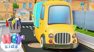 Le Camion Poubelle chanson 🚚 HeyKids  Comptines pour bébé [upl. by Yliak]