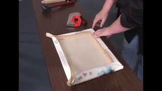 How to Stretch a Canvas for oil amp acrylic paintings giclees and prints [upl. by Anaeg]