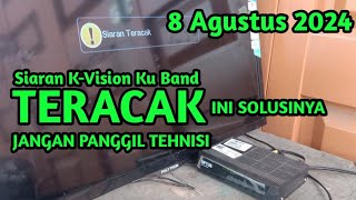 Frekuensi terbaru kvision ku band update siaran kvision banyak yang teracak [upl. by Enyad844]