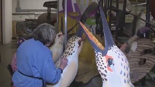 Watch how the Pasadena Rose Parade floats are prepared [upl. by Alyac877]