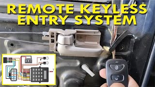 Keyless Entry System Installation Detailed Version [upl. by Ahsinrac]