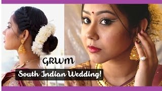 GRWM South Indian Wedding  ThatQuirkyMiss [upl. by Anaidni]