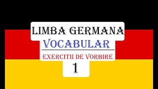 Invata Germana  VOCABULAR  Exercitii de vorbire  Lectia 1 [upl. by Arrat]