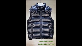 Moncler Bormes Quilted Down Vest Review [upl. by Orenid]