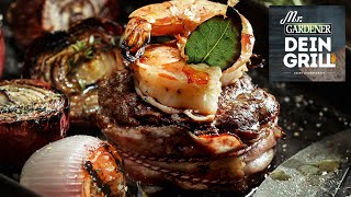 Grillrezept Rinderfilet Surf amp Turf  Mr Gardener [upl. by Baldridge]