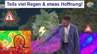 Teilweise viel Regen AlpenraumSüden amp etwas Hoffnung Ende Juni Wettervorhersage 0716062024 [upl. by Swan408]