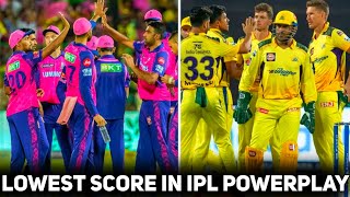 The Lowest Score in the Powerplay in the History Of IPL  Short cricket [upl. by Zetrauq]