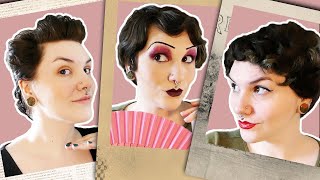 VINTAGE HAIRSTYLES  3 Ways I Style My Short Hair for HISTORICAL amp RETRO LOOKS [upl. by Laertnom940]