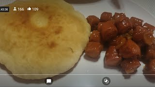 How to make Fried Bakes and Sasuage Daletech [upl. by Emersen862]