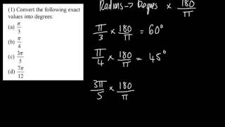 C2  Radian Measures 1  Brief Intro and Size of Angles in Radians [upl. by Enyluqcaj]