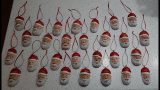 30 Carved Santa Christmas Ornaments [upl. by Dachia]