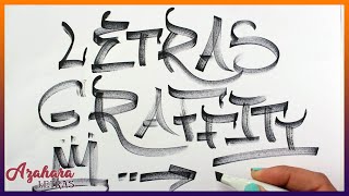 Cómo Hacer Letras de Graffiti Fáciles para Tags [upl. by Ydaj]