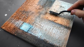 Keep It Simple Effective Abstract acrylic painting techniques for beginners  Layering  intuitive [upl. by Featherstone]