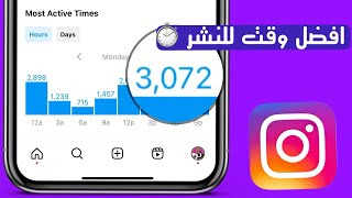 افضل وقت لنشر ريلز انستقرام 2023 ⏱️  ما هو افضل وقت للنشر على انستقرام الساعة الذهبية 🕰️ انستقرام [upl. by Anelleh]