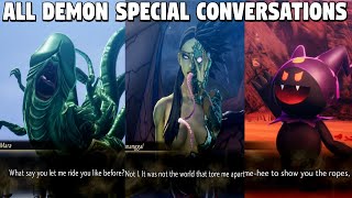 Shin Megami Tensei 5  ALL Demon Special Conversations [upl. by Nylsirhc137]