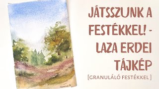 Játsszunk a festékkel Granuláló akvarellfesték [upl. by Lrem]