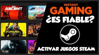 ¿COMPRAR EN INSTANT GAMING ES FIABLE MIRA COMO COMPRAR UN JUEGO Y ACTIVAR KEY EN STEAM [upl. by Enirbas]