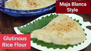 Delicious Glutinous Rice Cake Recipe  Maja Blanca Style  Kakaning Pinoy Recipe [upl. by Akcinahs]