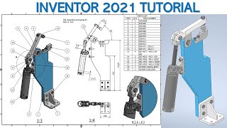 Inventor 2021 Tutorial 195  How to creater Assembly Model [upl. by Rizzo]