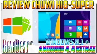 CHUWI HI8  REVIEW Y UNBOXING EN ESPAÑOL  TABLET ANDROID 444  WINDOWS 81 10  GEARBEST [upl. by Aneerol]