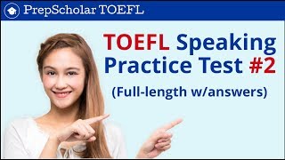 TOEFL Speaking Practice Test 2  full test with answers [upl. by Dymoke]