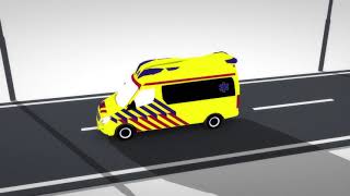 Animatie over ambulancezorg Wat gebeurt er als je 112 belt [upl. by Gelhar]