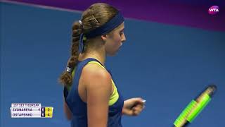 2018 St Petersburg Open Second Round  Jelena Ostapenko vs Vera Zvonareva  WTA Highlights [upl. by Kcirre]