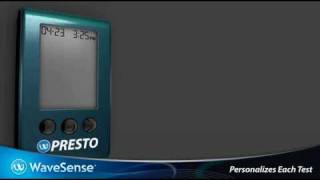 Wavesense Presto Blood Glucose Meter  Instructional Video Part 2 of 2 [upl. by Anayhd]