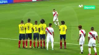 Perú 1  1 Colombia Revive el gol de Paolo que nos puso en el repechaje [upl. by Biegel323]