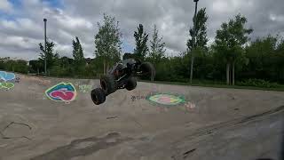 Raw footage from the HBX 16889APro RC on a skate park 13 [upl. by Hallock]