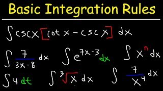 Basic Integration Problems [upl. by Otsuj106]