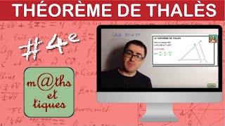 Calculer une longueur à laide du théorème de Thalès 1  Quatrième [upl. by Nitsid842]