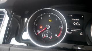 VW Golf VII start problem  reason battery low [upl. by Lawton793]