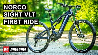 2022 Norco Sight VLT More Power Baby  First Look amp Ride [upl. by Ailedamla]