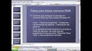 Liberar memoria RAM en Windows XP [upl. by Jake]