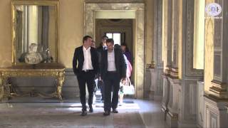 Il Presidente del Consiglio Renzi riceve il Primo ministro del Granducato di Lussemburgo [upl. by Nirat273]